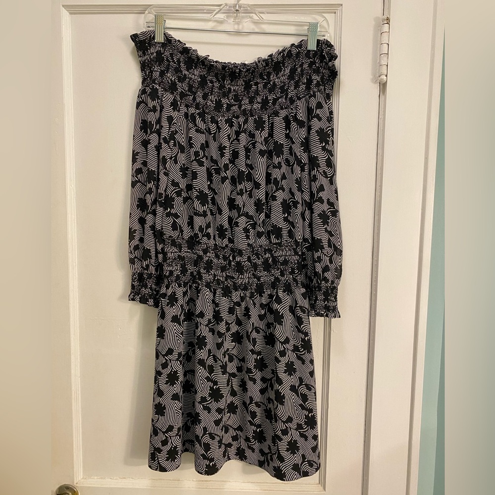 Michael Kors Floral Off The Shoulder Mini Dress